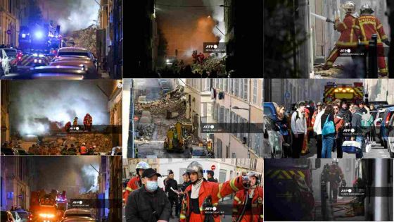 Un immeuble s'effondre à Marseille, cinq blessés et jusqu'à une dizaine de personnes sous les décombres