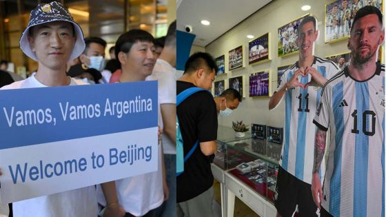 Arrivée en Chine digne d'une rock star pour Lionel Messi