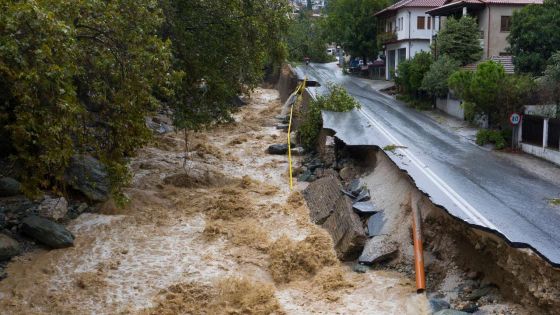 Inondations en Grèce: opération de sauvetage d'habitants bloqués dans leurs villages