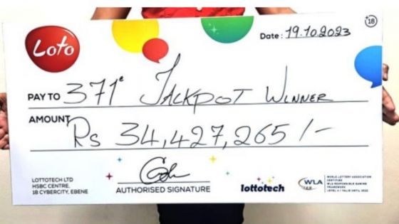 Loto : une Rodriguaise de 25 ans empoche Rs 34,4 millions 