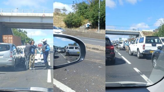 Accident à la hauteur du Pont Colville, Montagne Ory : quatre véhicules impliqués ; des blessés transportés à l'hôpital