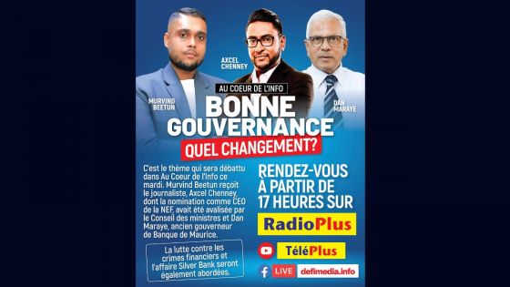 « Au Cœur de l’Info » : Bonne gouvernance – quel changement ?