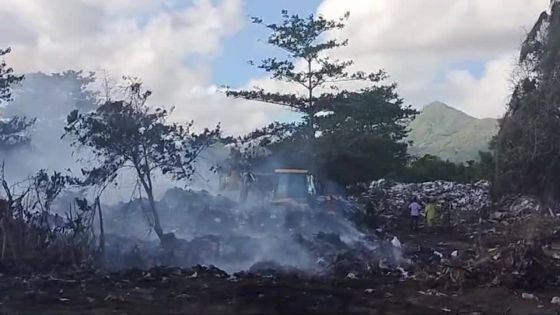 Incendie au centre d’enfouissement de La Martinière à Surinam