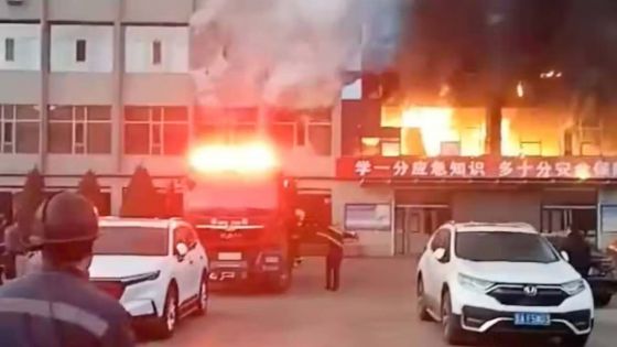 Incendie d'un bâtiment en Chine: au moins 26 morts et des dizaines de blessés