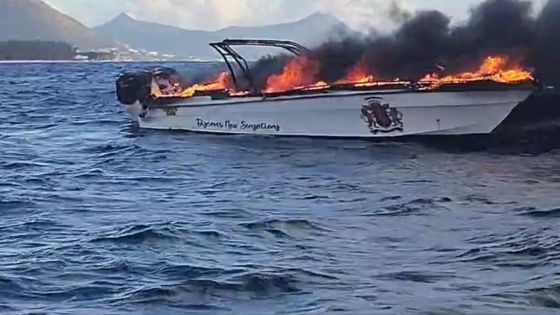 Bateau en feu à Flic-en-Flac : le sang-froid du skipper sauve quatre vies