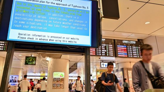 Japon : des centaines d'avions et de trains annulés avant le passage d'un typhon