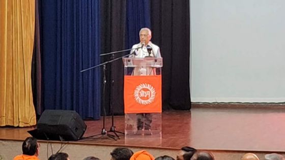 Deepavali Mahotsav organisée par l'Arya Ravived Pracharini Sabha : discours de Pravind Jugnauth