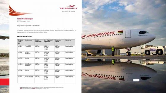 Air Mauritius : des vols reprogrammés