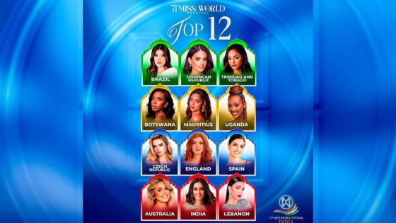 Miss World 2024 : la Mauricienne Liza Gundowry dans le Top 12.