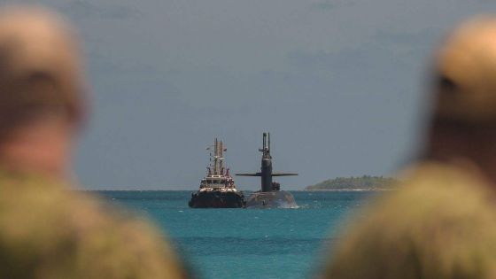 Un sous-marin nucléaire de la marine américaine a accosté sur l’île de Diego Garcia