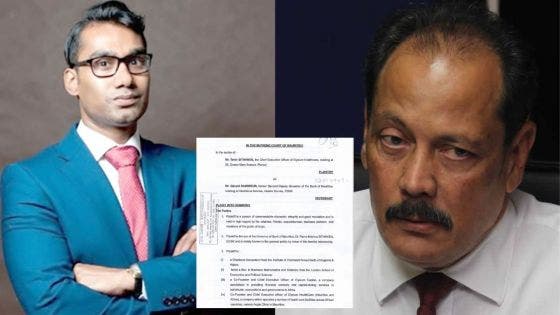 Tevin Sithanen réclame des dommages de Rs 50 M à Sanspeur et exige des excuses publiques