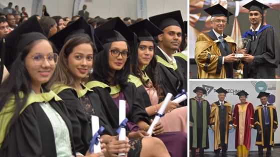 Les tout premiers diplômés de Polytechnics Mauritius  