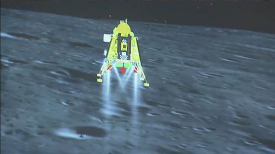 La fusée indienne a réussi son alunissage près du pôle Sud de la Lune