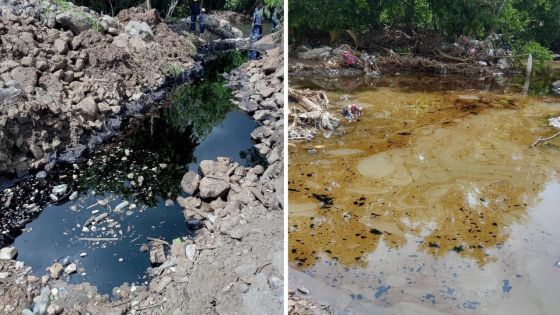 Fuite de fioul à Baie-du-Tombeau : des barrages flottants et des bouées d’absorption déployés 