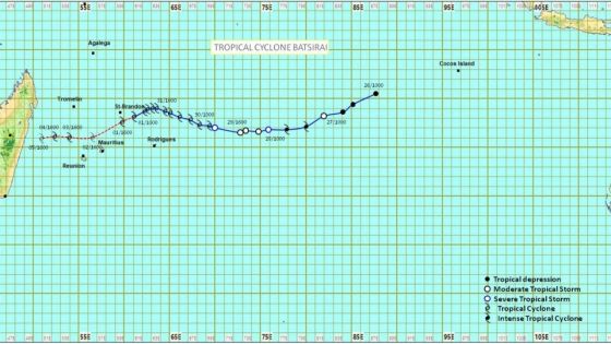 Batsirai devrait passer à son point le plus rapproché de Maurice peu avant midi mercredi