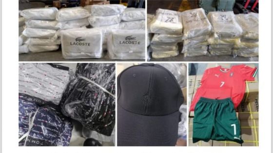 Saisie douanière : plus de 2 000 articles contrefaits interceptés à bord d’un navire en provenance de Chine