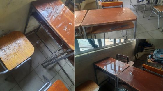 Dans un collège d’État du Nord : l’eau s’infiltre dans des salles de classe