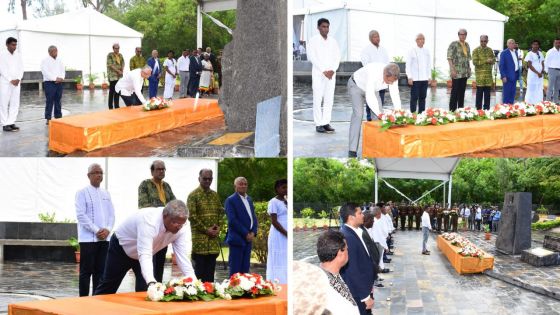 [En images] 189e anniversaire de l’abolition de l’esclavage : dépôt de gerbes au Morne