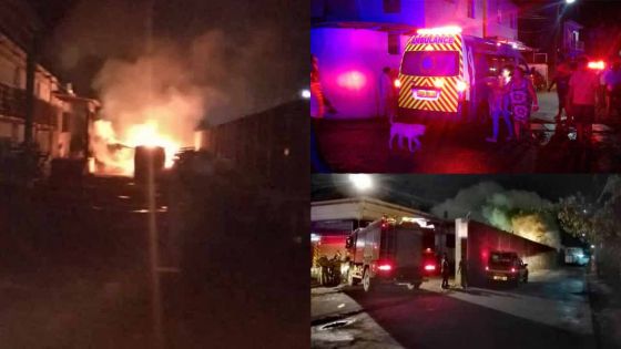 La Tour Koenig : incendie dans la cour de l'entrepôt d'une usine, des habitants évacués