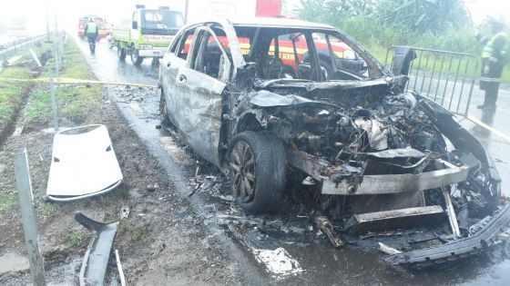 Prisonnier de sa voiture en flammes : fin tragique pour Hemraz Nohur 