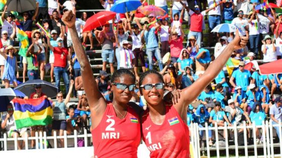 JIOI - Beach-Volley féminin : la paire mauricienne remporte son premier match contre les Réunionnaises