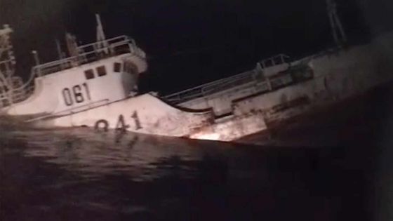 Le bateau Tian Xiang Hsiang a été coulé au large de Maurice