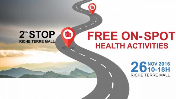 Tests de santé gratuits du NIC : escale au Riche-Terre Mall