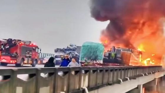 Chine: 16 morts dans un carambolage sur une autoroute
