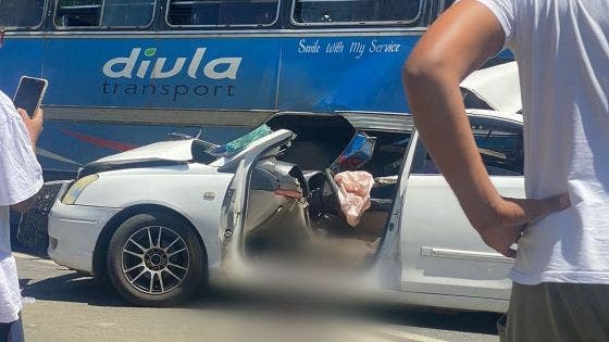 Poudre-D'Or-Hamlet : un bus et une voiture impliqués dans un accident