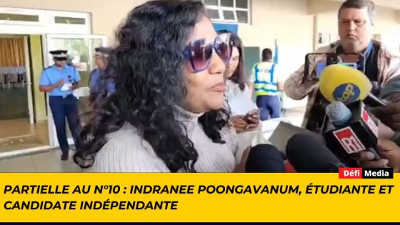 Partielle au n°10 : Indranee Poongavanum, étudiante et candidate indépendante