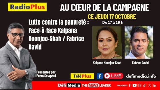 « Au Cœur de la Campagne » - Lutte contre la pauvreté : face-à-face Kalpana Koonjoo-Shah / Fabrice David