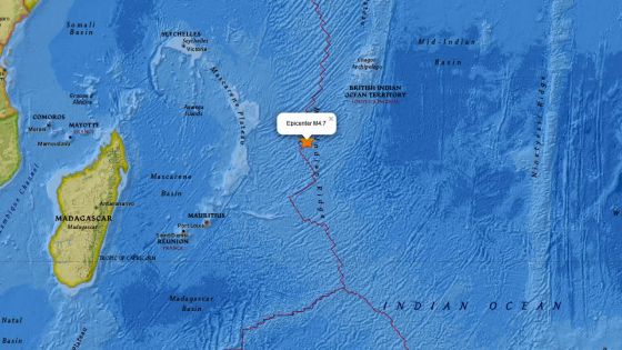 Tremblement de terre dans les parages de l’île Rodrigues