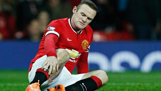 Manchester United: Wayne Rooney blessé à un genou