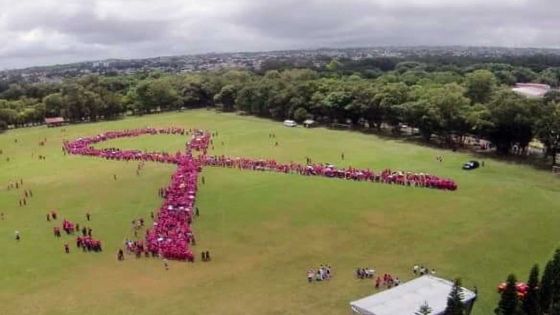 World Cancer Day: CANMA creates largest human ribbon