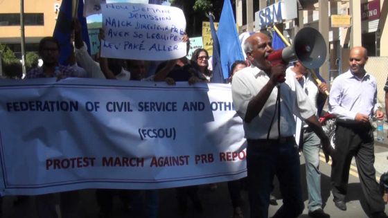 Post-PRB: manifestation des fonctionnaires à Port-Louis