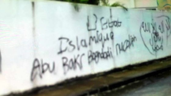 Graffitis pro-État islamique: le «premier avertissement» de la rue Goa