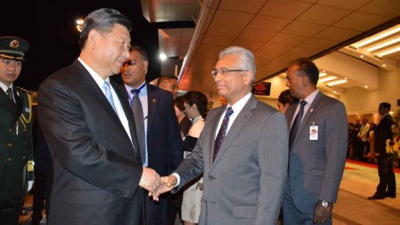 Visite officielle : le président chinois Xi Jinping est arrivé à Maurice