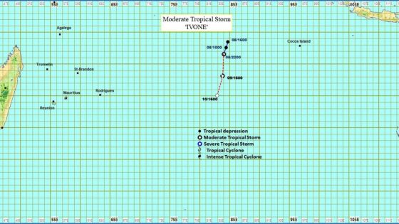 Météo : La tempête tropicale modérée Ivone n’influencera pas le temps chez nous pour les trois prochains jours 