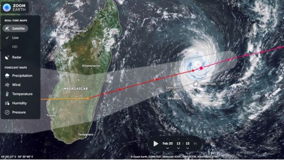 Suivez le cyclone Freddy en temps réel