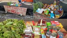Bonne-Terre - Distribution de nourriture avec un humour mordant : «Tou gratui, a par latab la»