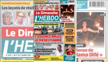 Voici la Une de Le Dimanche/L'Hebdo de ce Dimanche 01 Octobre 2023