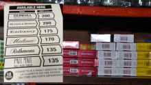 Prix des cigarettes: jusqu’à Rs 35 en plus le paquet