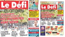 Voici la Une du Défi Quotidien de ce mardi 02 Novembre 2021