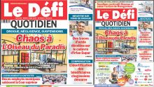 Voici la une du Défi Quotidien de ce Mardi 03 Juin 2025