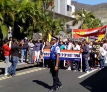 [Vidéo] Manifestation des employés des Casinos de Maurice