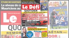 Voici la Une du Defi Quotidien de ce Vendredi 04 Septembre 2020