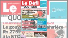 Voici la une du Défi Quotidien de ce Lundi 05 Juin 2023