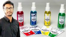 Milesh Boodhoo : il développe du gel hydroalcoolique coloré et parfumé