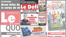 Voici la Une du Defi Quotidien de ce vendredi 06 juillet 2018