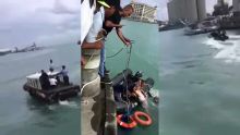 Port-Louis Waterfront : un homme se jette dans l’eau 
